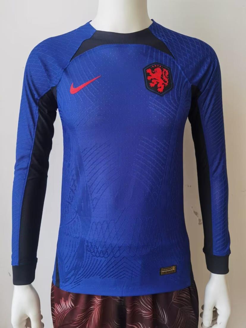AAA Quality Netherlands 2022 World Cup Away Long Jersey(Player)